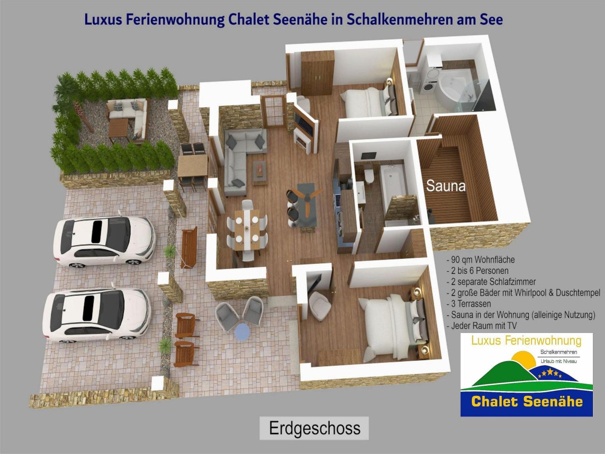 Luxus Ferienwohnung Chalet Seenaehe Шалкенмерен Екстериор снимка